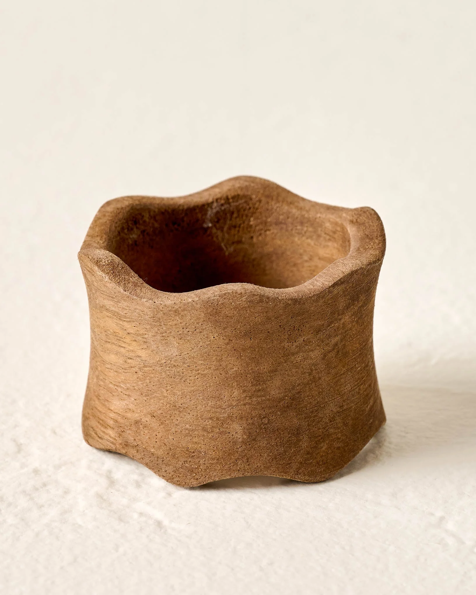 Antiqued Wood Napkin Ring Set of Four - Image 2