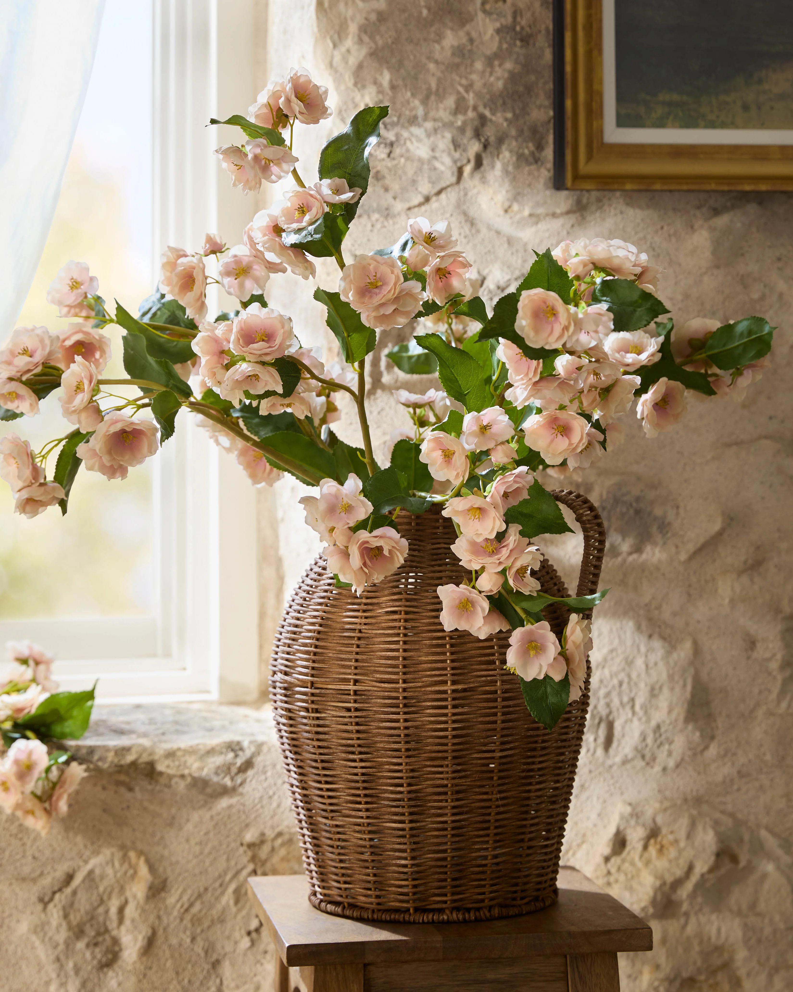 Blake Woven Rattan Jug Vase - Image 2