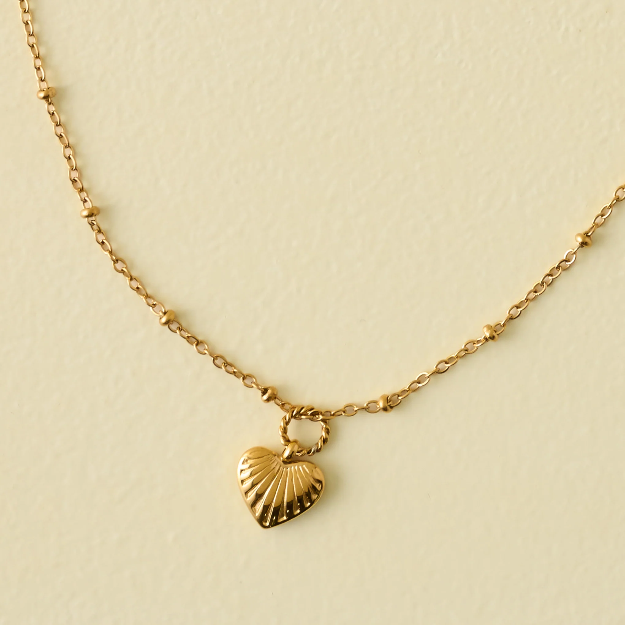 Dainty Braided Heart Necklace