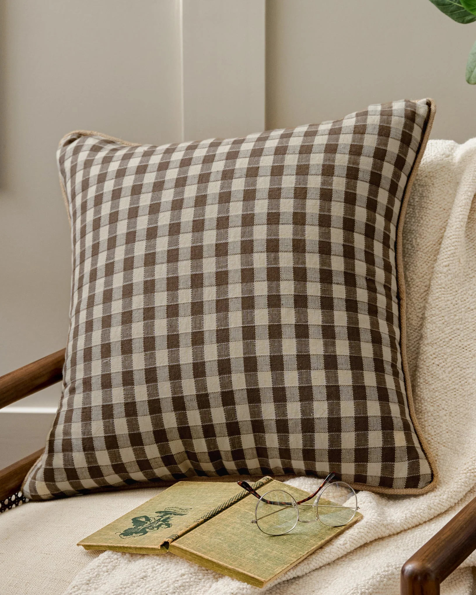 Gingham Large Pillow - Image 4