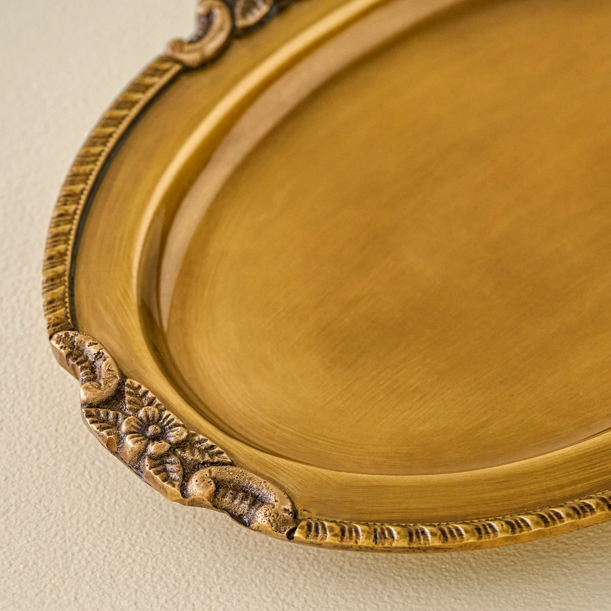 Giselle Antiqued Brass Tray - Image 2