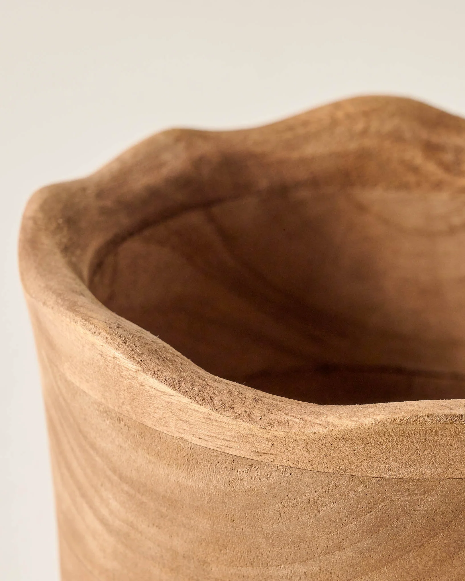 Magnolia Antiqued Wood Utensil Holder - Image 2