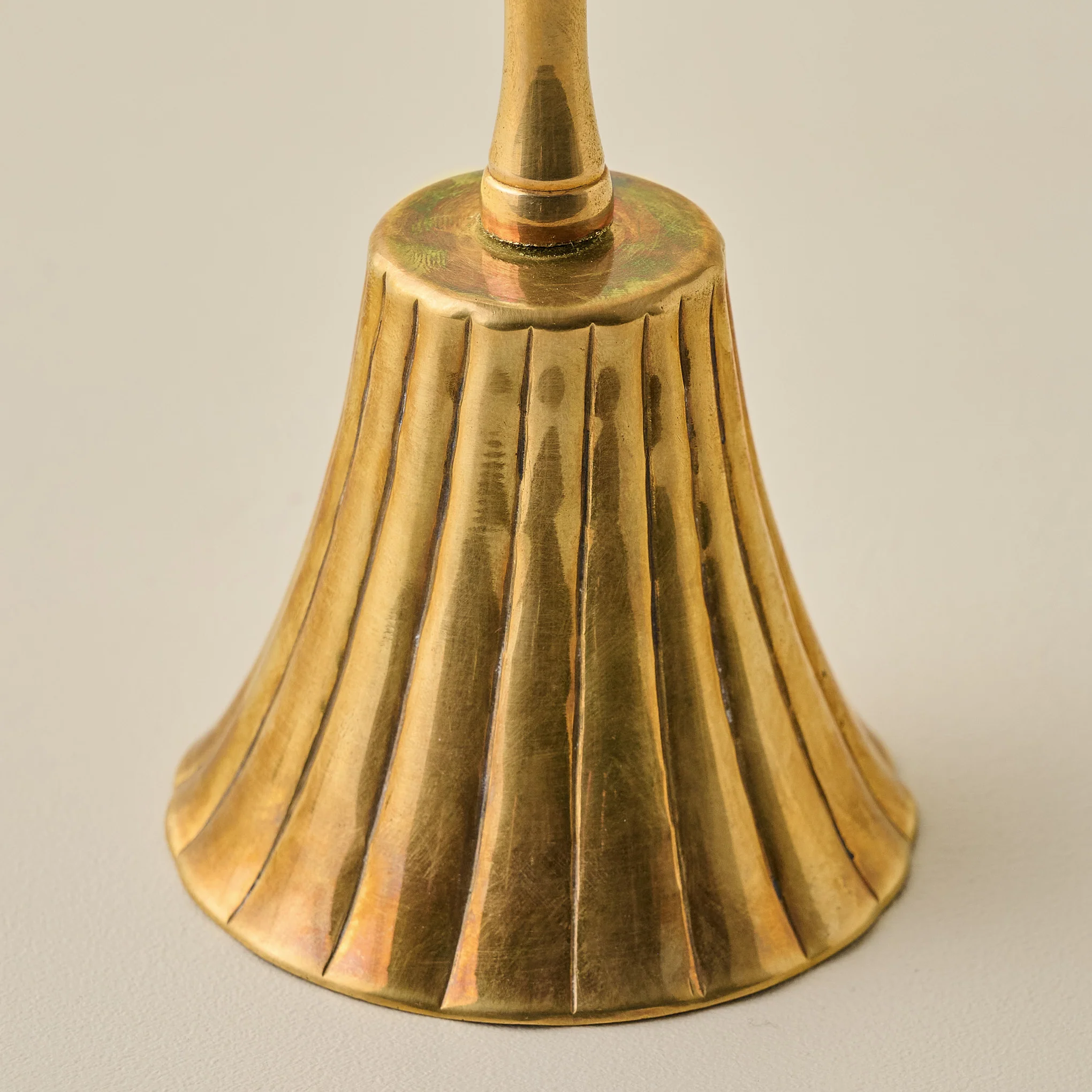 Marie Fluted Brass Bell - Image 3