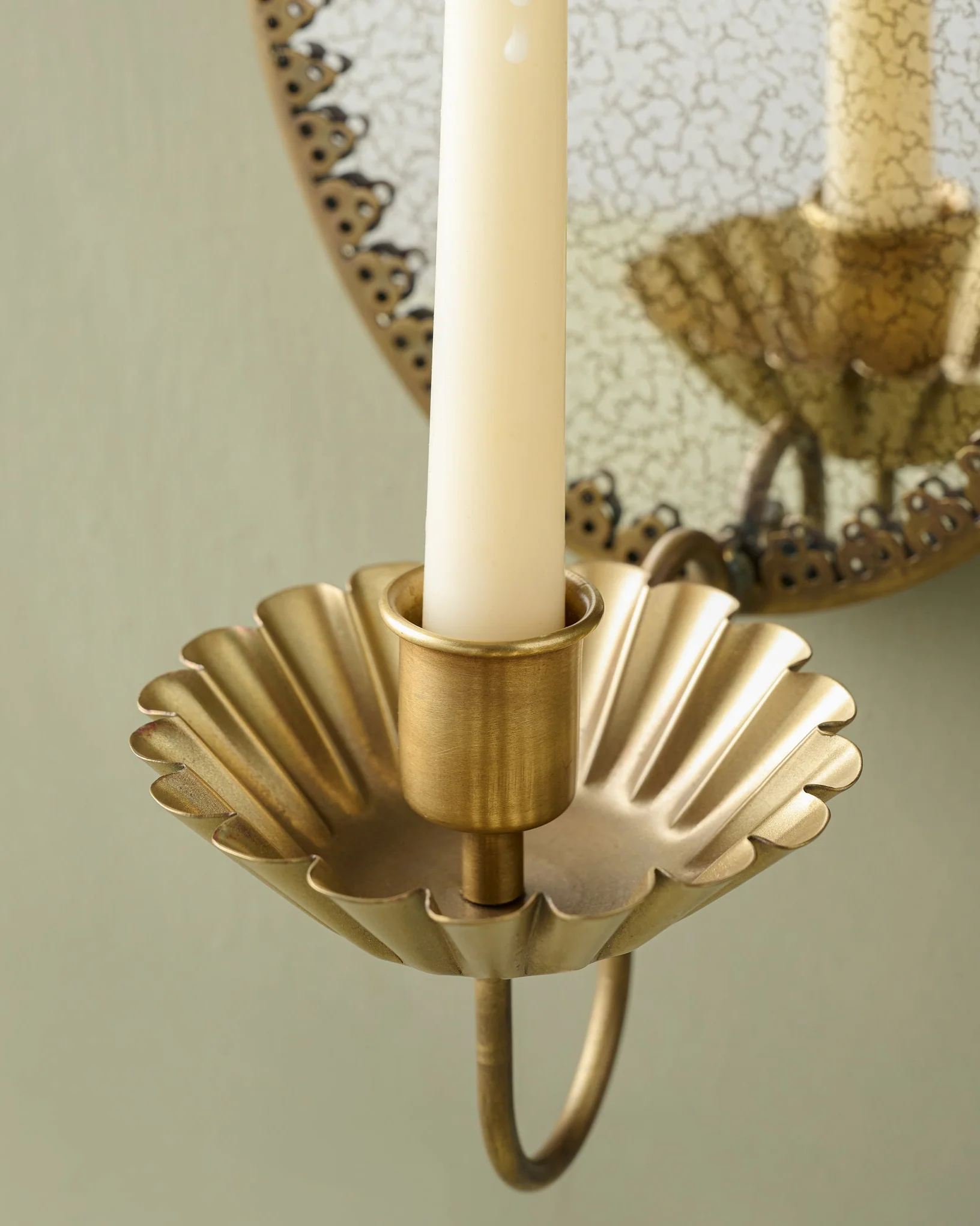 Oval Antique Mirrored Sconce - Image 2