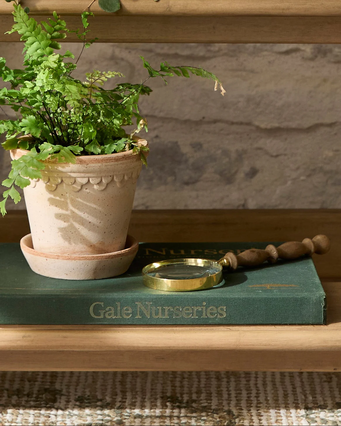 Decorative Wood Magnifying Glass - Image 2