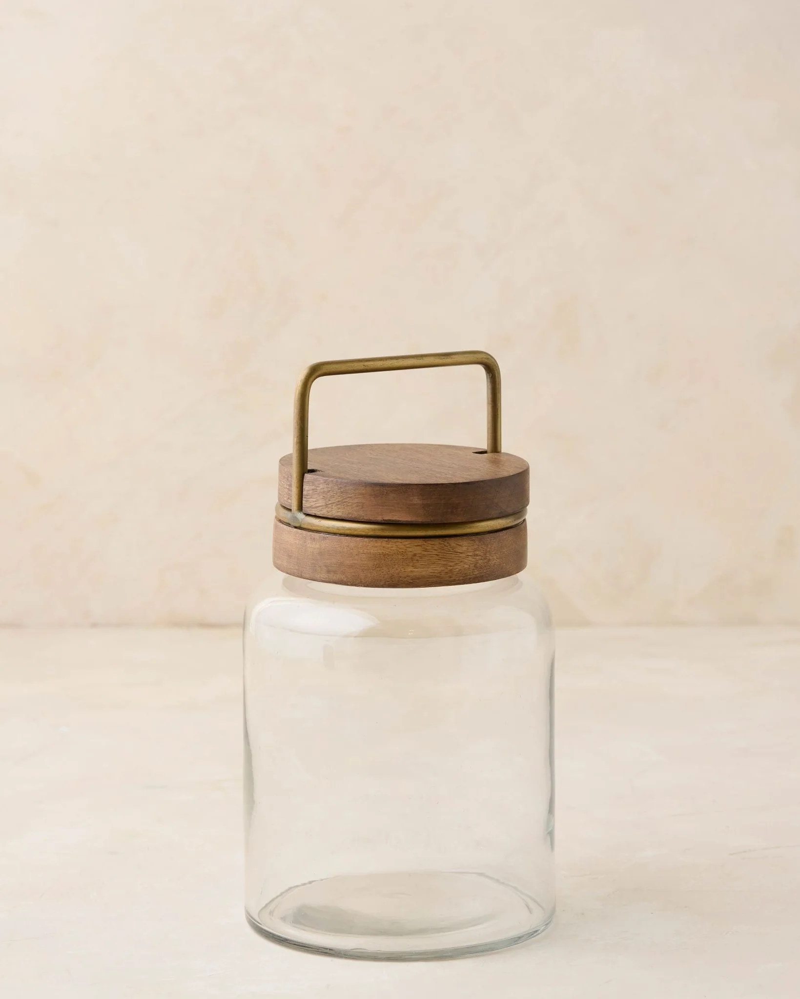 Wood with Antique Brass Canister - Image 4