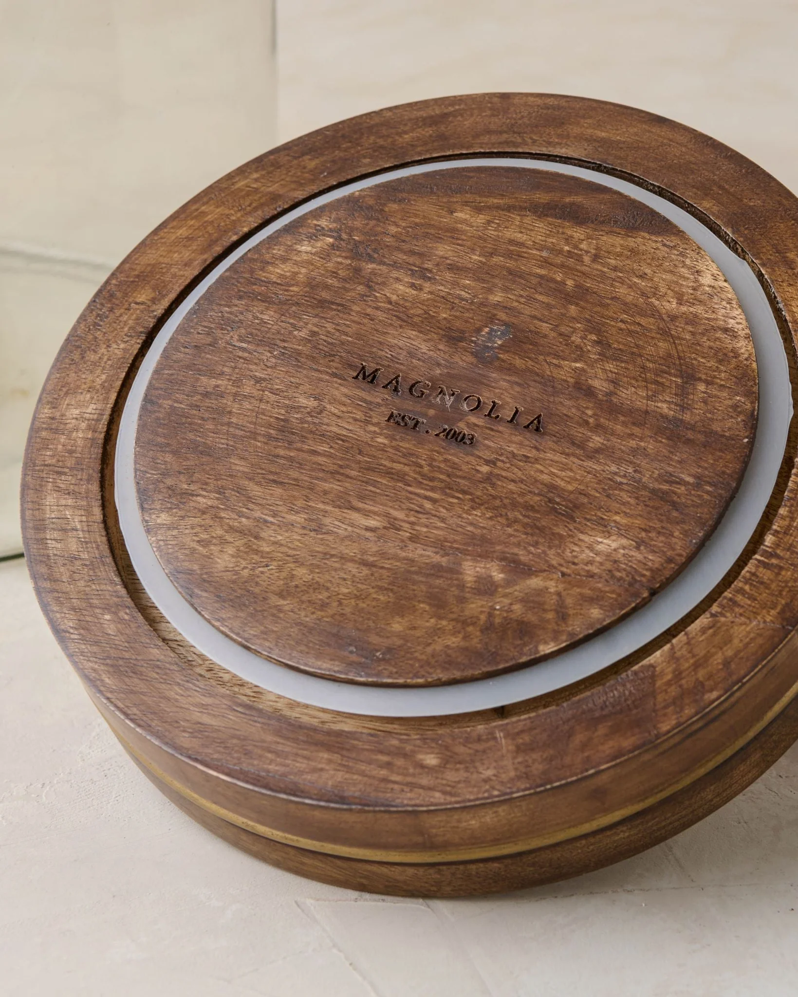 Wood with Antique Brass Canister - Image 8