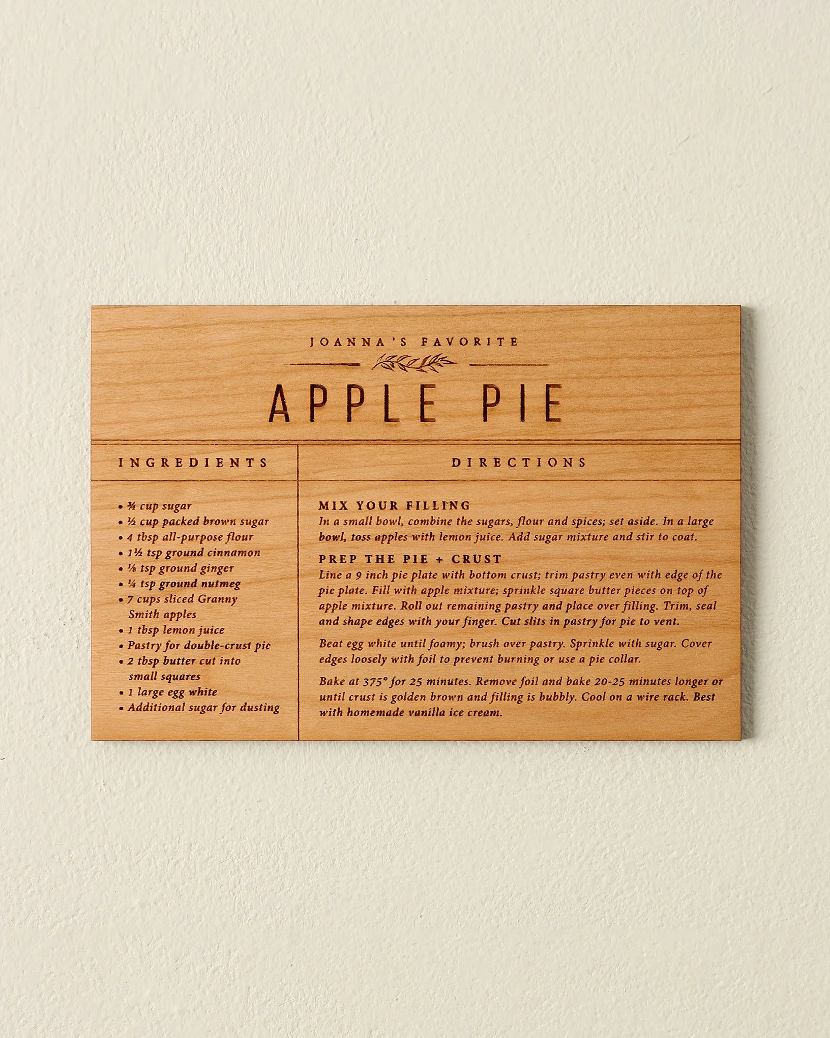 Wooden Recipe Card - Image 4